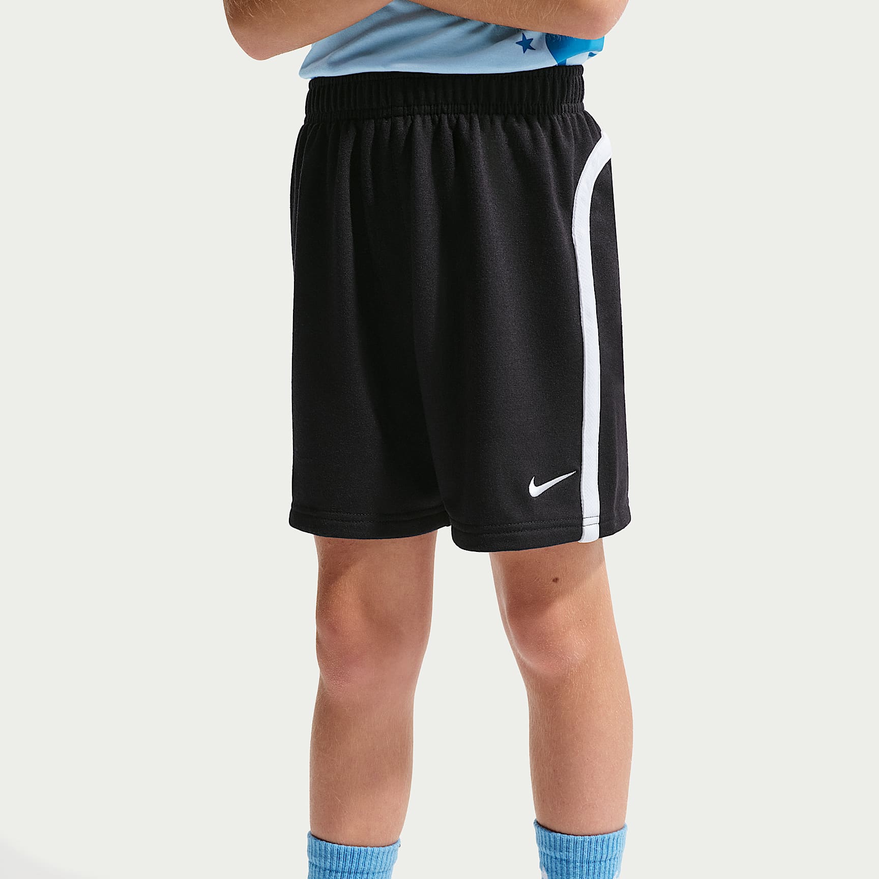 Shorts de French Terry para niños talla pequeña Nike Sportswear Goal Mode – Negro – vista 2