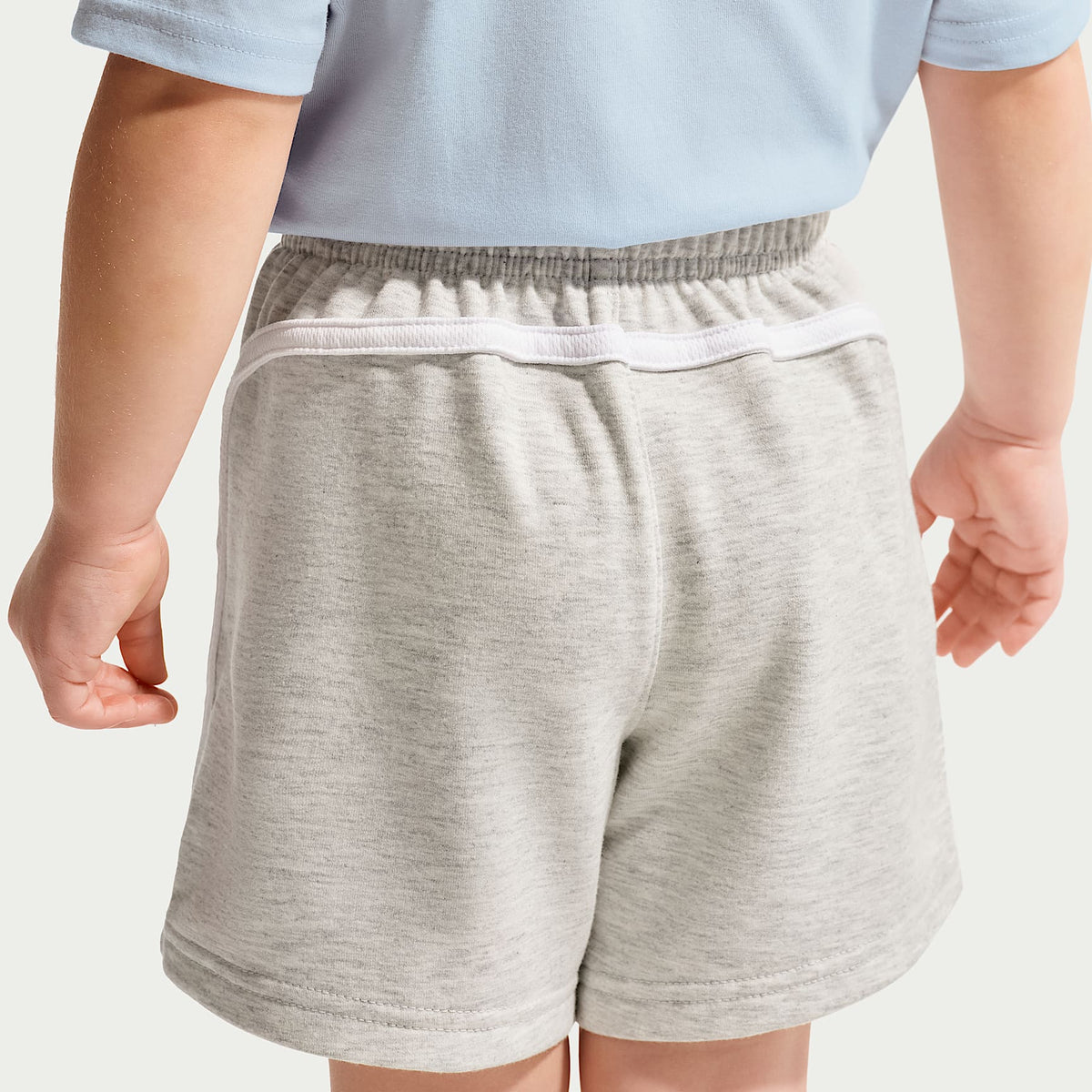 Shorts de French Terry infantil Nike Sportswear Goal Mode – Gris jaspeado – vista 3