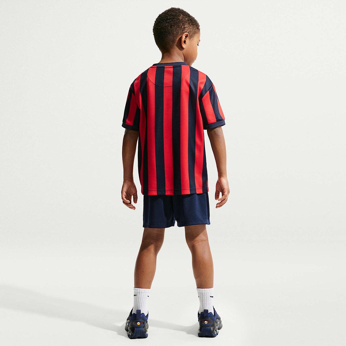 Conjunto de shorts de dos piezas para niños talla pequeña Nike Sportswear Goal Mode – Azul marino medianoche – vista 7