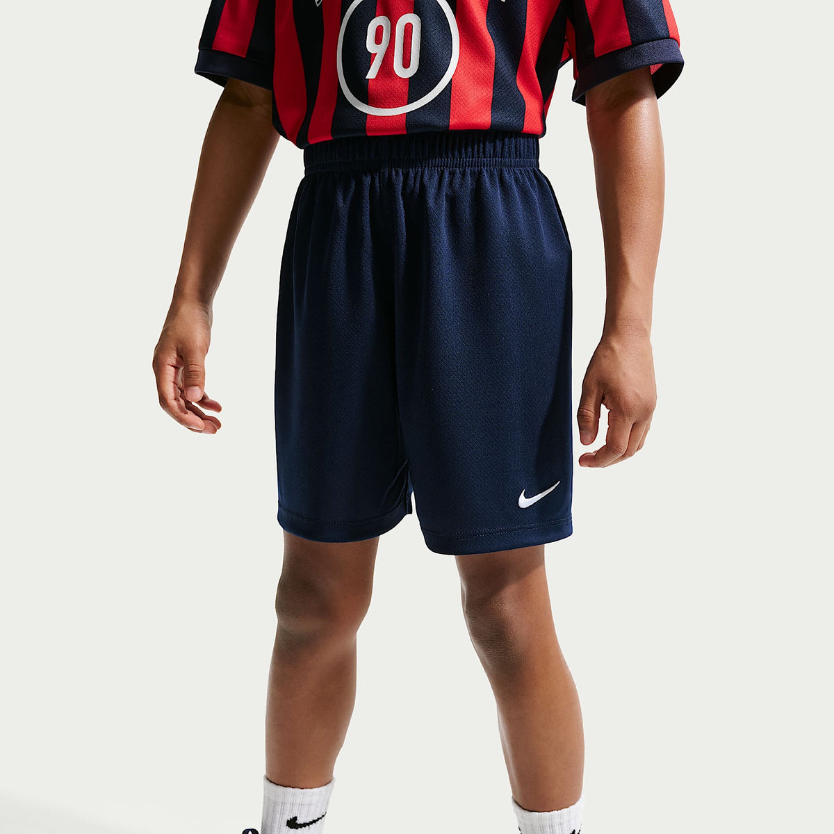 Conjunto de shorts de dos piezas para niños talla pequeña Nike Sportswear Goal Mode – Azul marino medianoche – vista 4