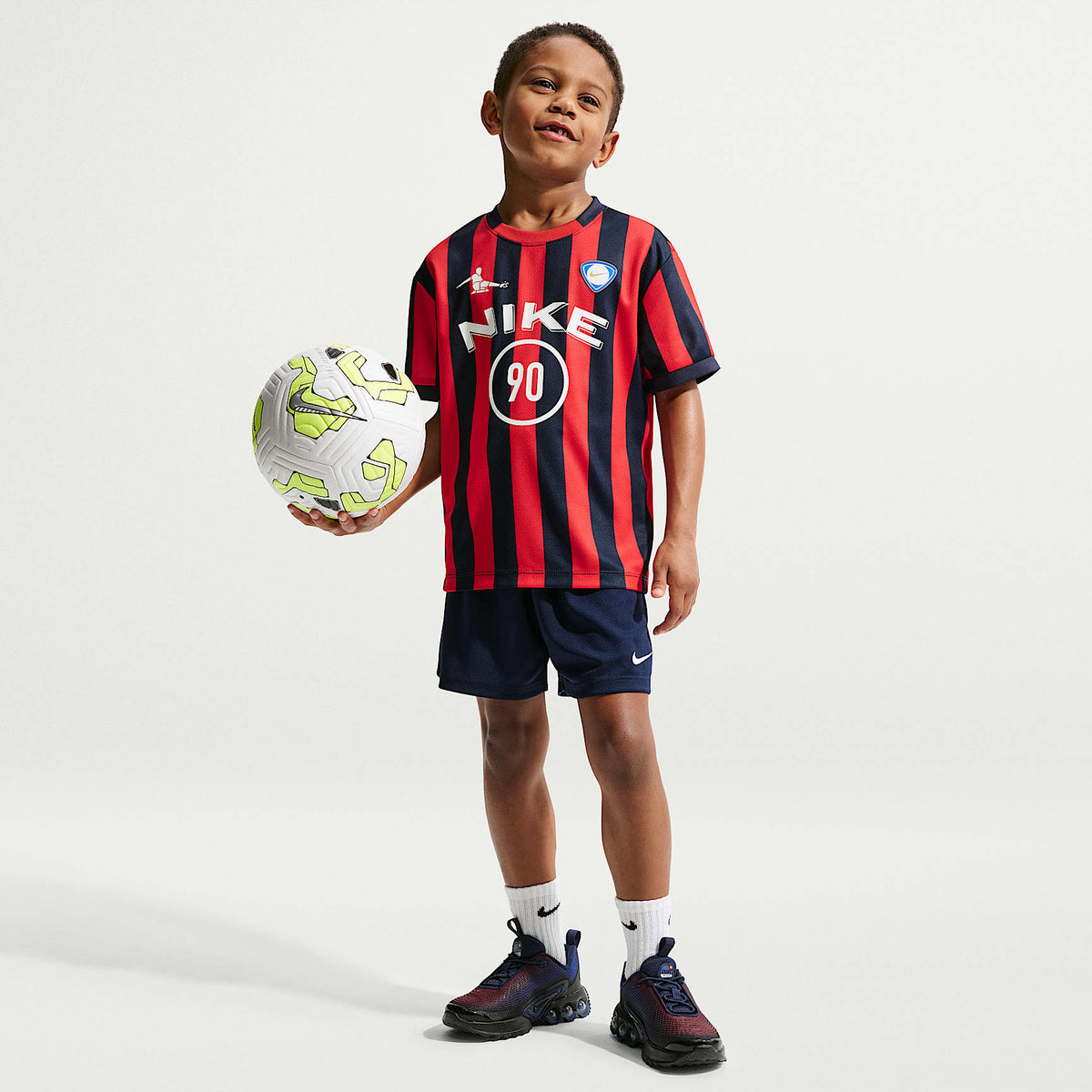 Conjunto de shorts de dos piezas para niños talla pequeña Nike Sportswear Goal Mode – Azul marino medianoche – vista 1