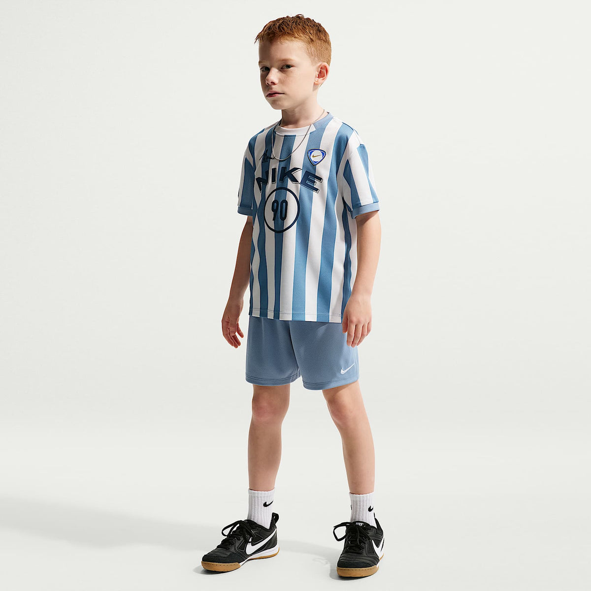 Conjunto de shorts de dos piezas para niños talla pequeña Nike Sportswear Goal Mode – Azul de trabajo – vista 1