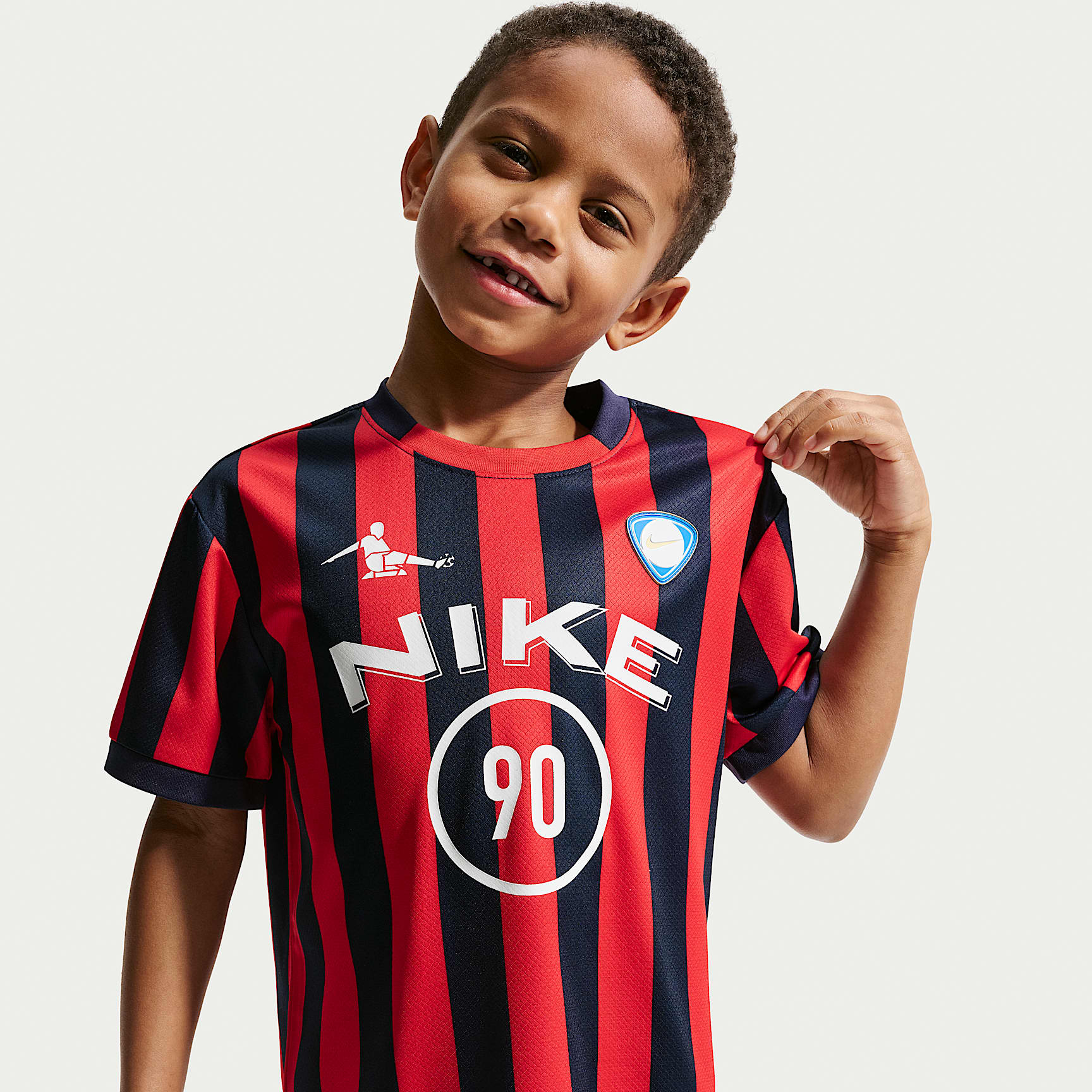 Conjunto de shorts de dos piezas para niños talla pequeña Nike Sportswear Goal Mode – Azul marino medianoche – vista 2