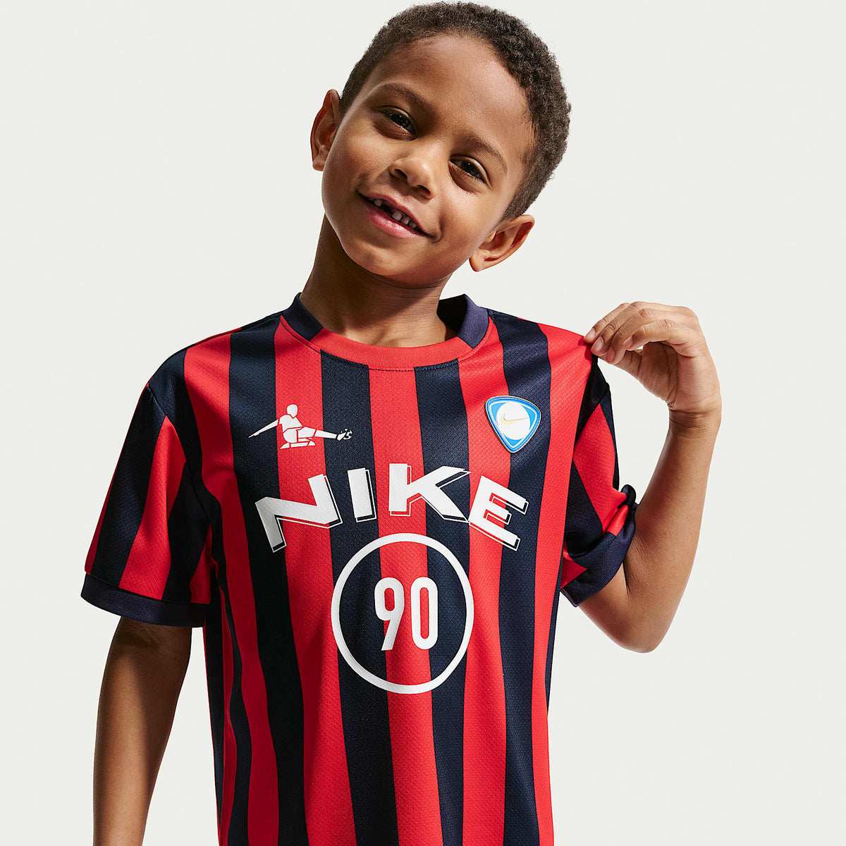 Conjunto de shorts de dos piezas para niños talla pequeña Nike Sportswear Goal Mode – Azul marino medianoche – vista 2