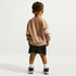 Sudadera de cuello redondo de French Terry oversized infantil Nike Sportswear In The Zone – Cáñamo – vista 5