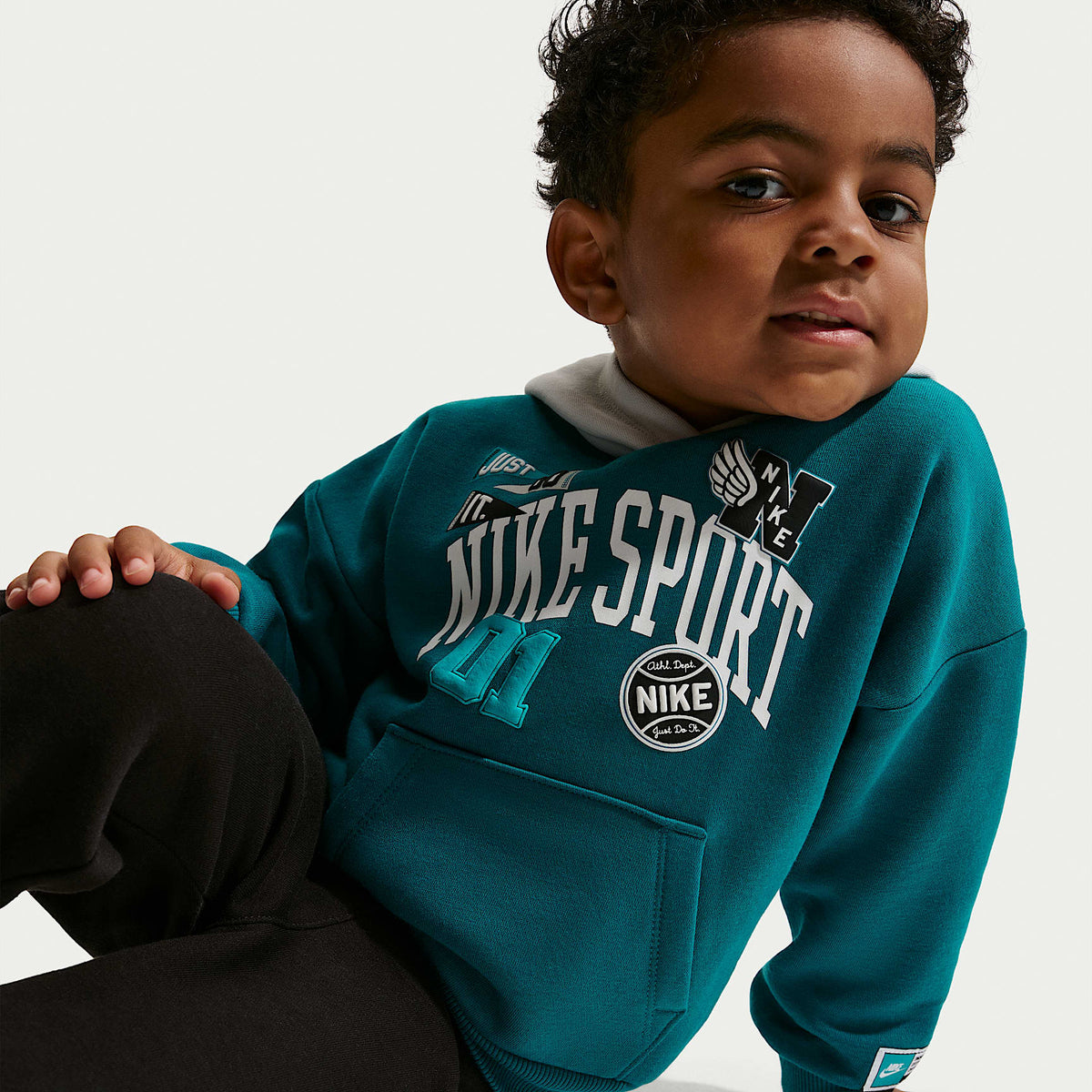 Conjunto de 2 sudaderas con gorro sin cierre Multisport infantil Nike Sportswear – Negro – vista 6