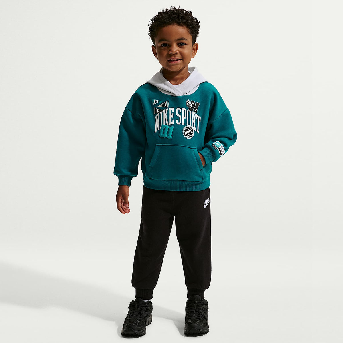Conjunto de 2 sudaderas con gorro sin cierre Multisport infantil Nike Sportswear – Negro – vista 1