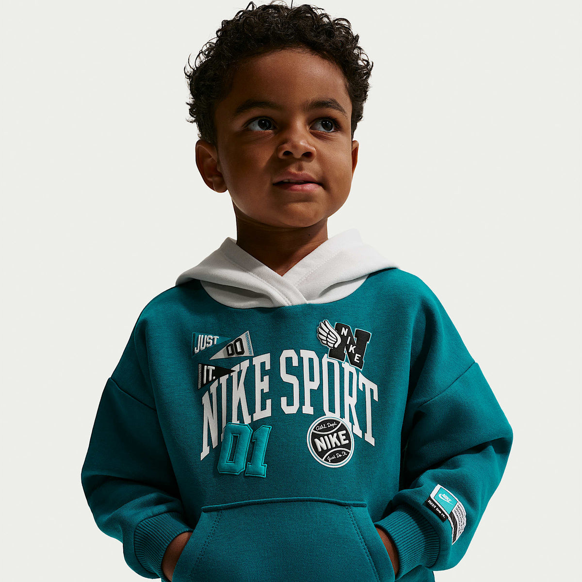 Conjunto de 2 sudaderas con gorro sin cierre Multisport infantil Nike Sportswear – Negro – vista 2