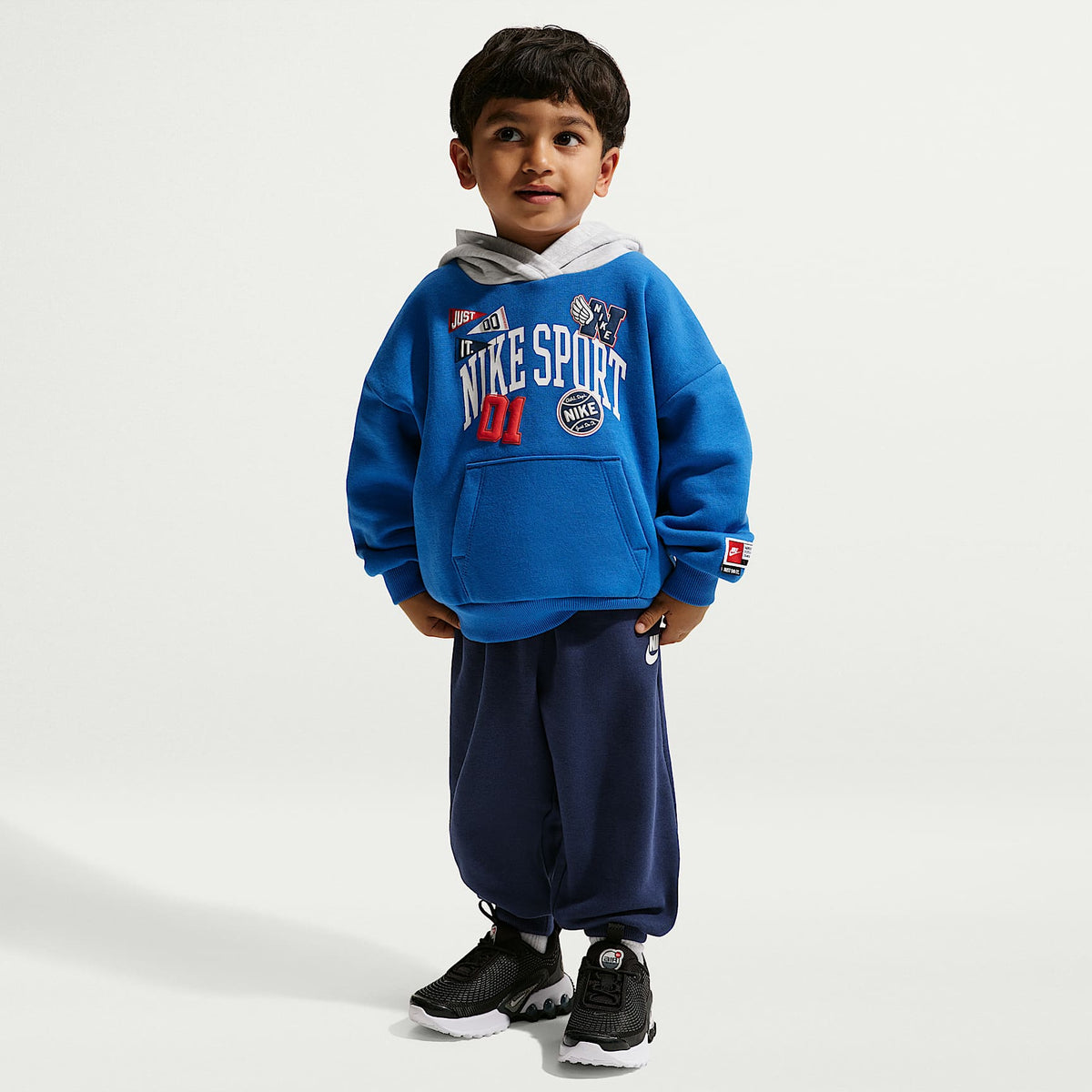 Conjunto de 2 sudaderas con gorro sin cierre Multisport infantil Nike Sportswear – Azul marino medianoche – vista 1
