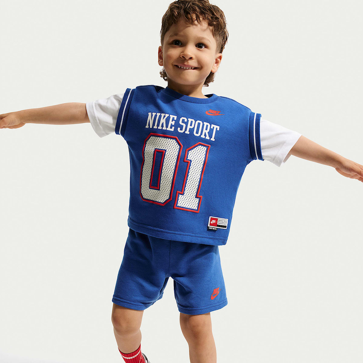 Conjunto de shorts de 2 piezas Multisport infantil Nike Sportswear – Royal juego – vista 6