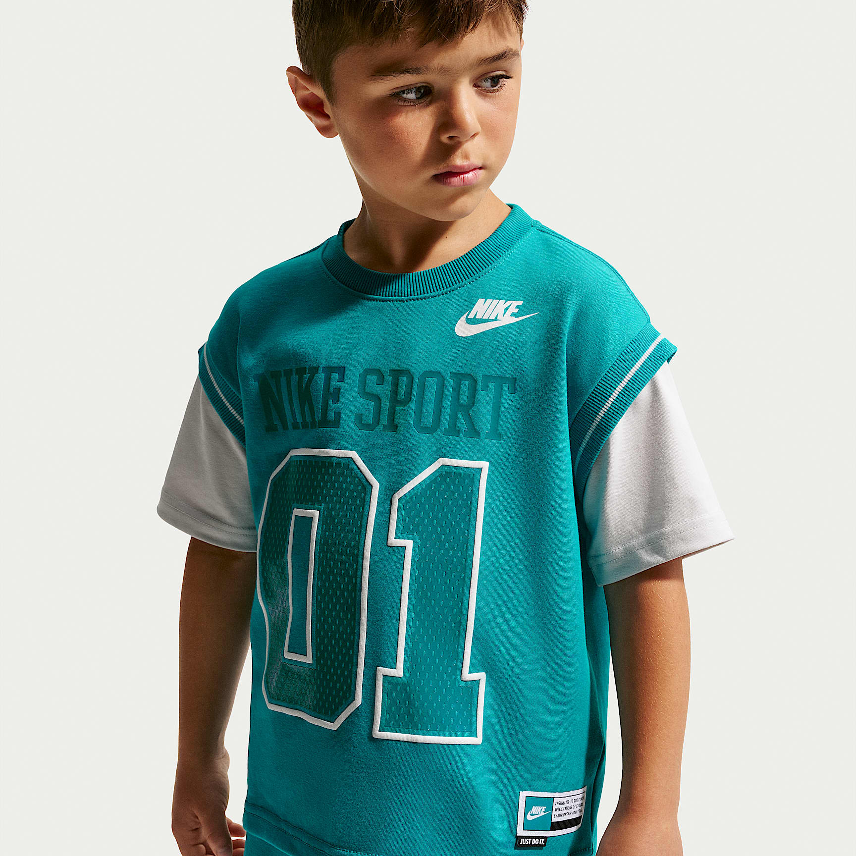 Conjunto de shorts de 2 piezas Multisport para niños talla pequeña Nike Sportswear – Energía – vista 2