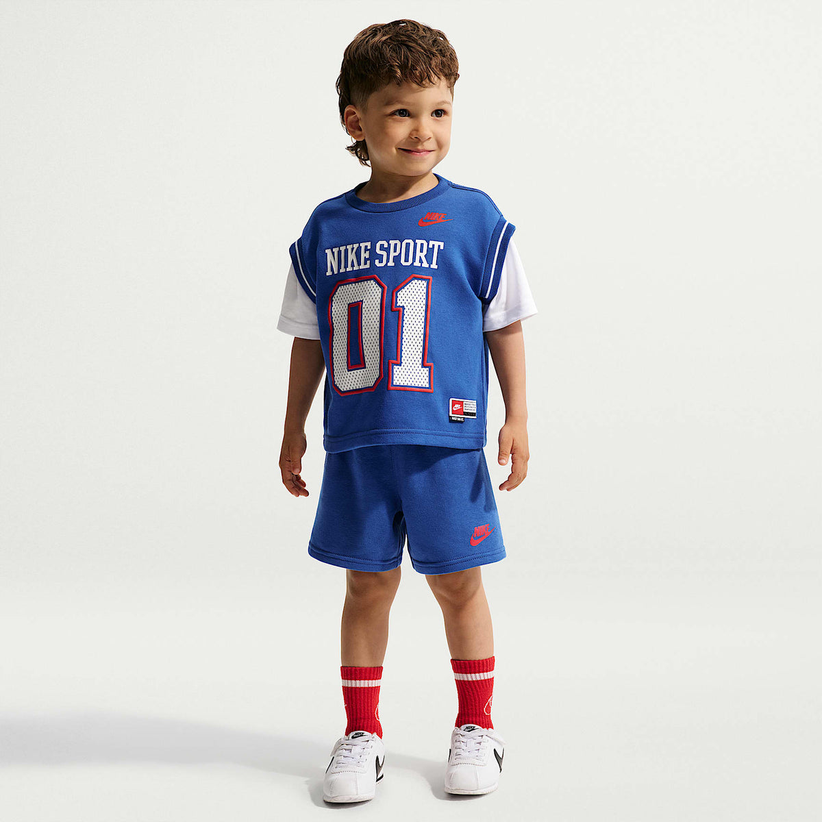 Conjunto de shorts de 2 piezas Multisport infantil Nike Sportswear – Royal juego – vista 1
