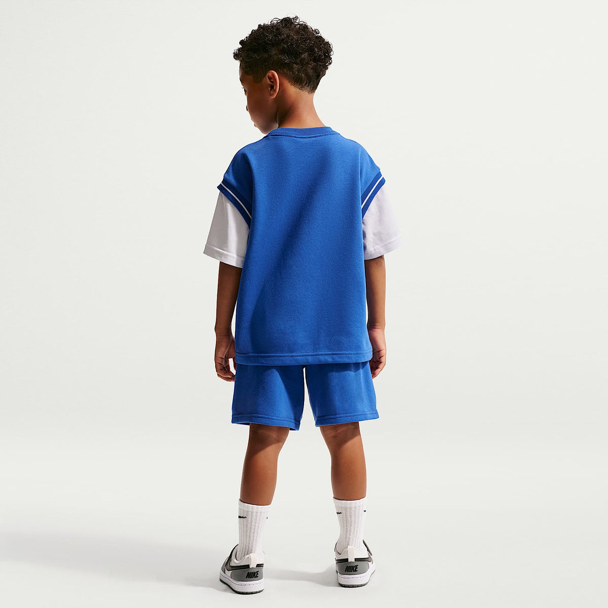 Conjunto de shorts de 2 piezas Multisport para niños talla pequeña Nike Sportswear – Royal juego – vista 7