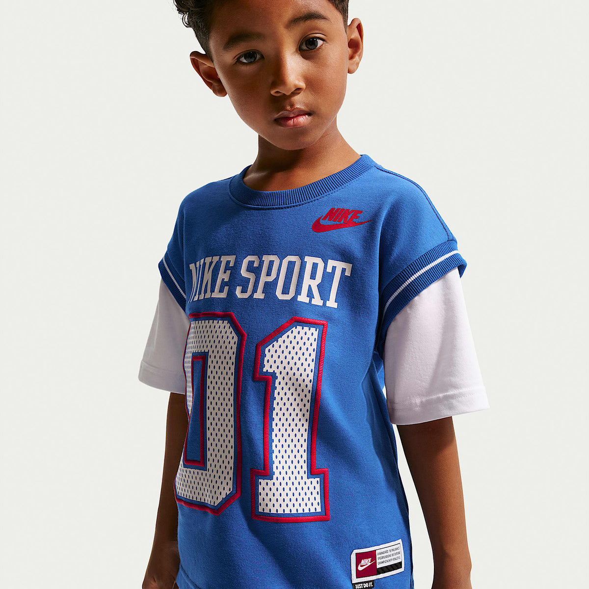 Conjunto de shorts de 2 piezas Multisport para niños talla pequeña Nike Sportswear – Royal juego – vista 2
