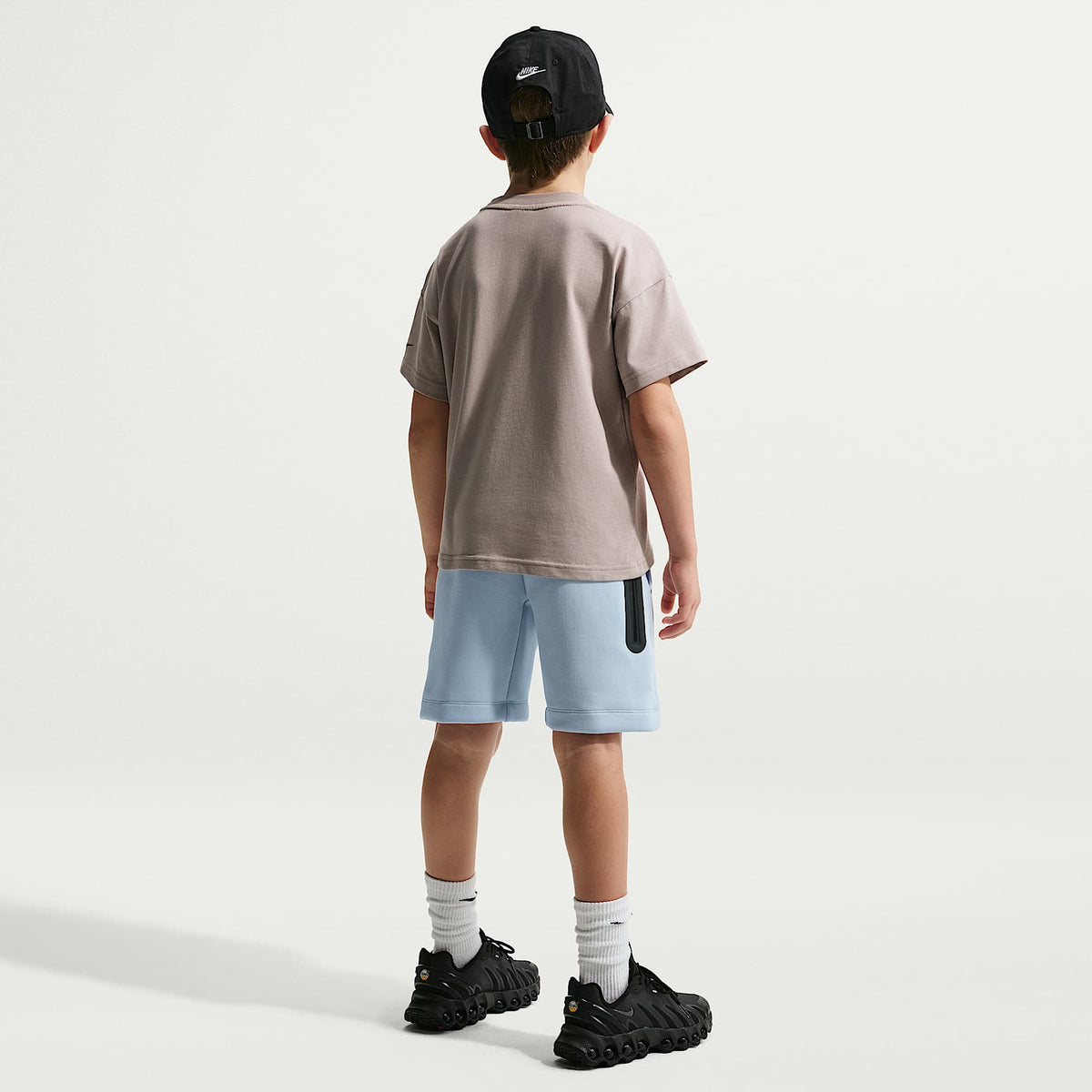Shorts para niño talla grande Nike Sportswear Tech Fleece – Azul hidrógeno/Negro – vista 5