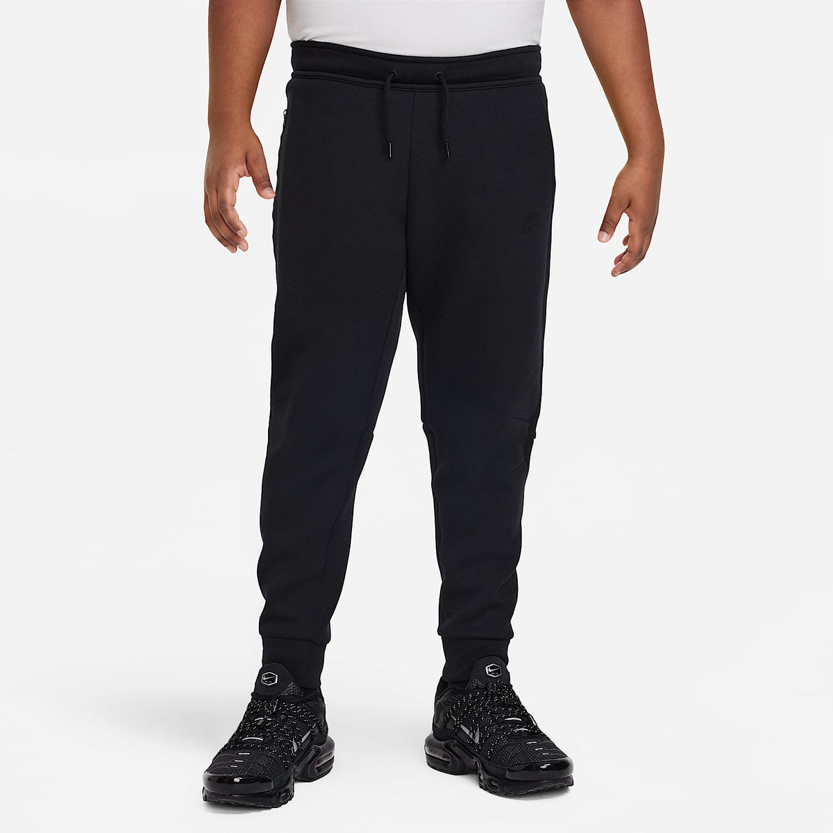 Pantalones para niños talla grande Nike Sportswear Tech Fleece – Negro/Negro/Negro – vista 1
