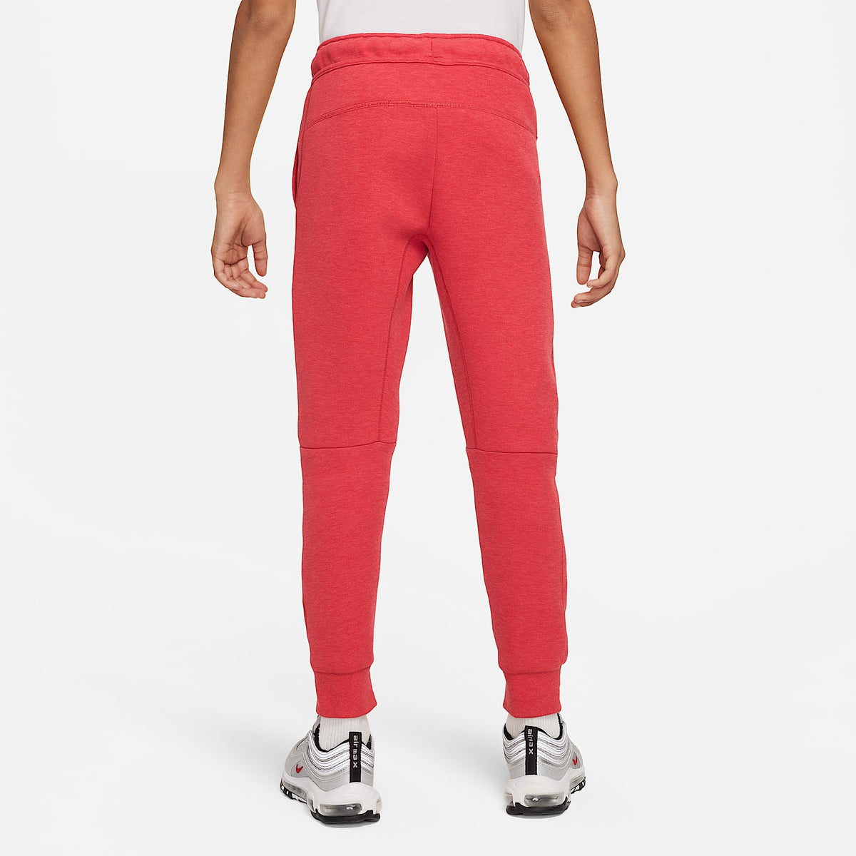 Pantalones para niño Nike Sportswear Tech Fleece – Rojo universitario claro jaspeado/Negro/Negro – vista 2