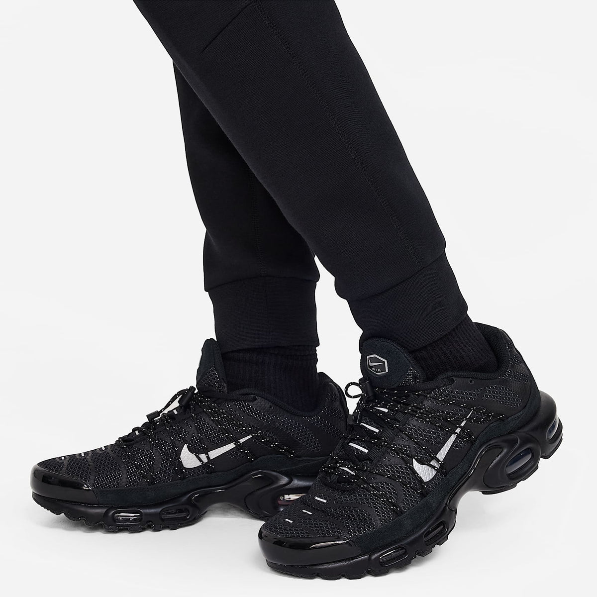 Pantalones para niños talla grande Nike Sportswear Tech Fleece – Negro/Negro/Negro – vista 6