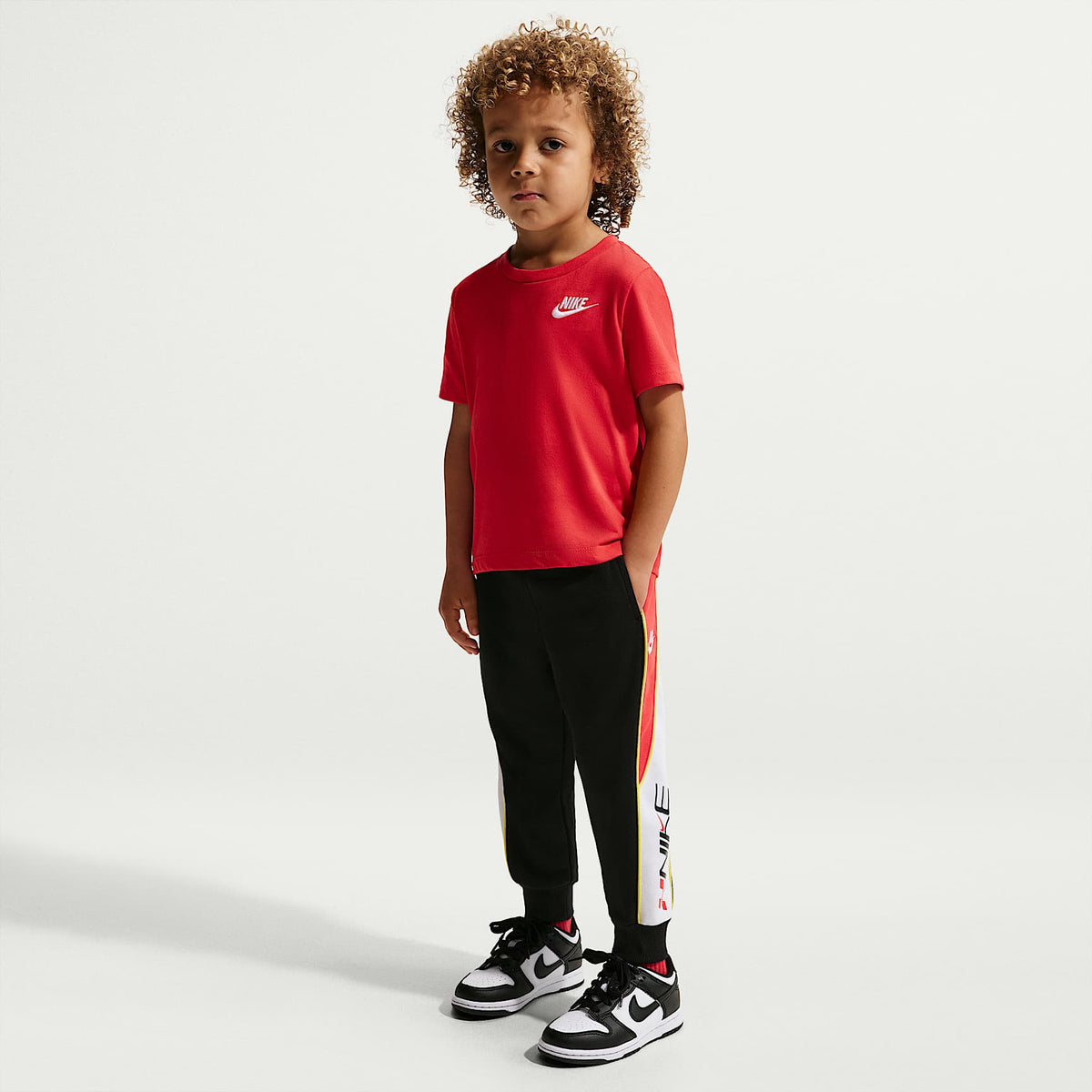 Pants Victory Lap de French Terry infantil Nike Sportswear – Negro – vista 1