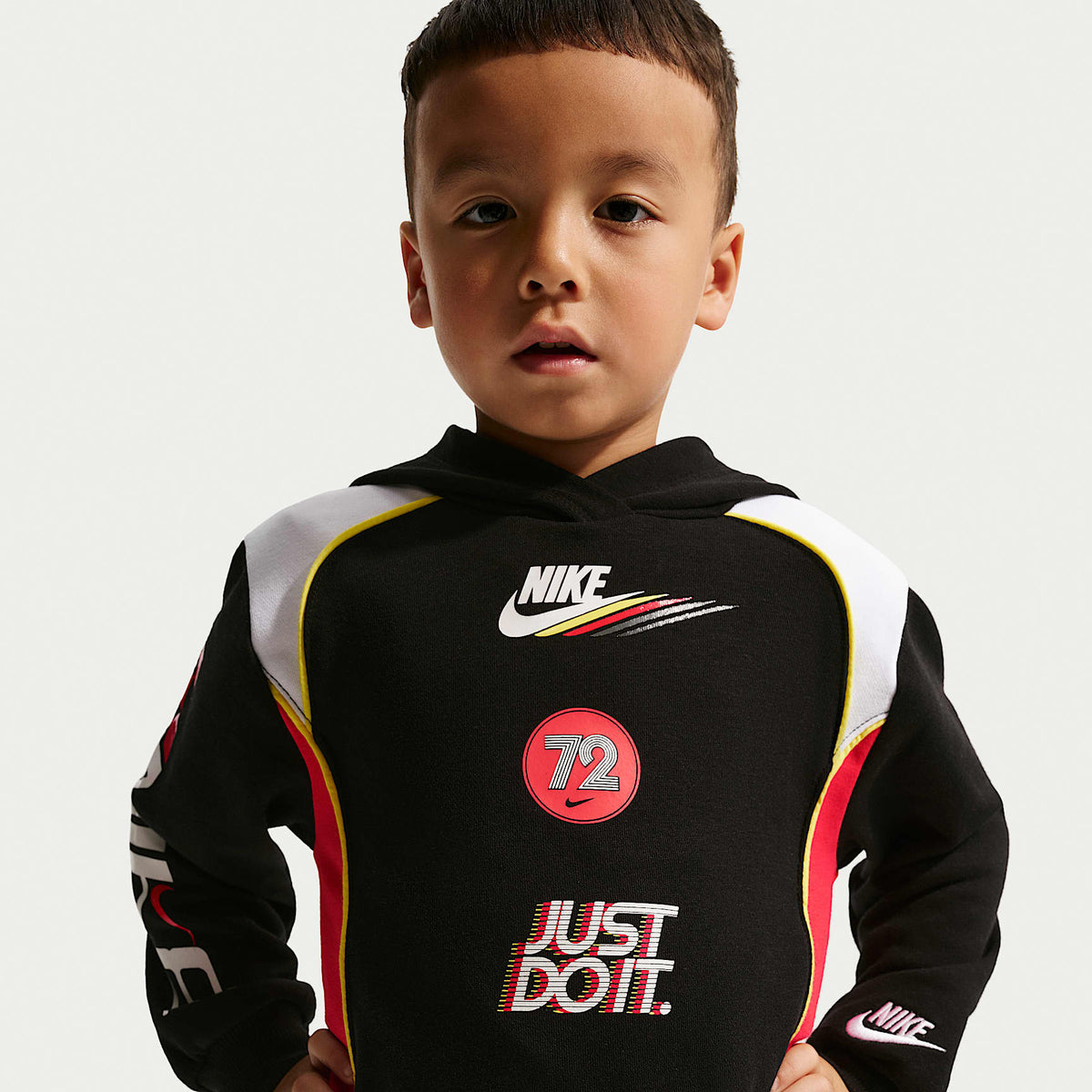 Sudadera con gorro Victory Lap infantil Nike Sportswear – Negro – vista 1