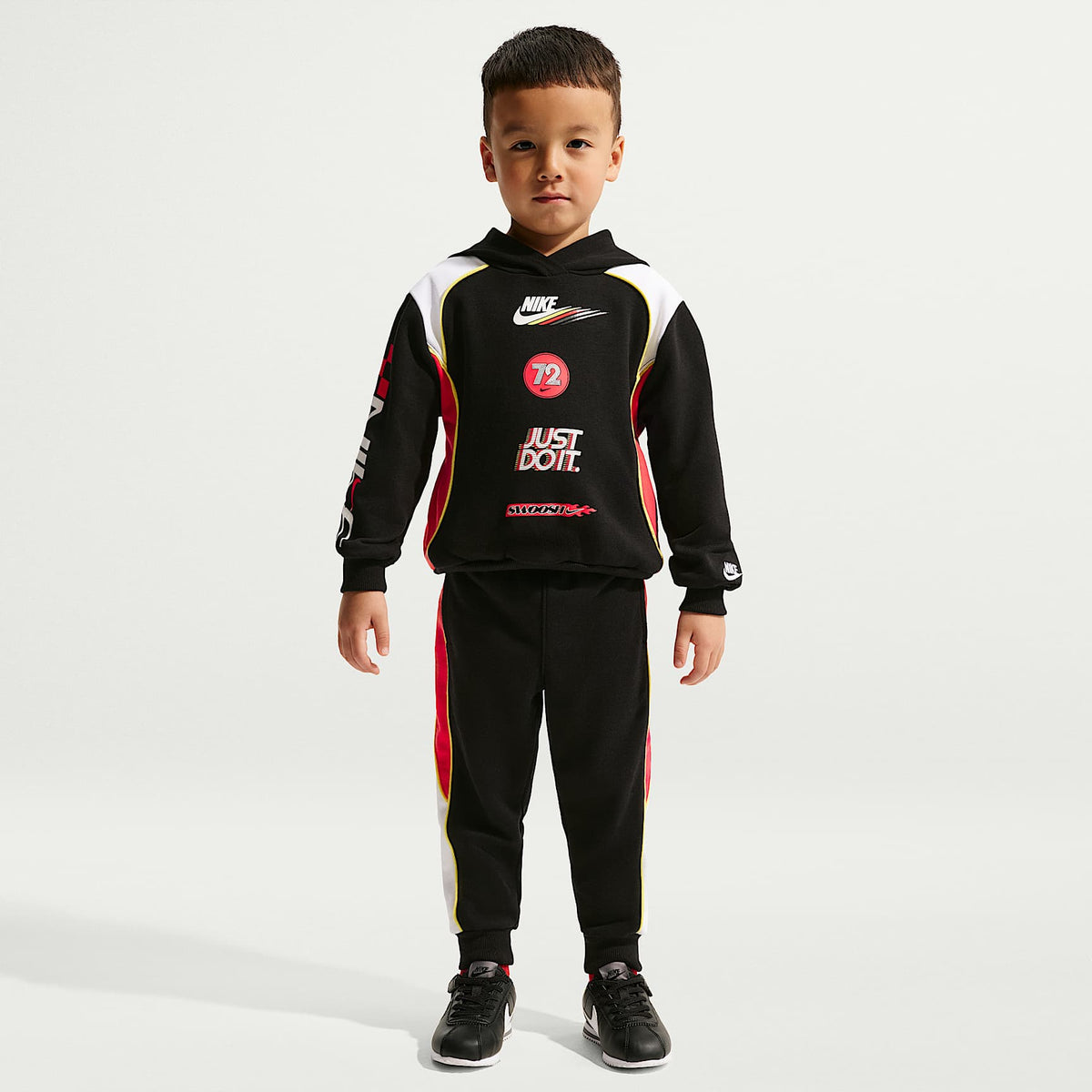Sudadera con gorro Victory Lap infantil Nike Sportswear – Negro – vista 4
