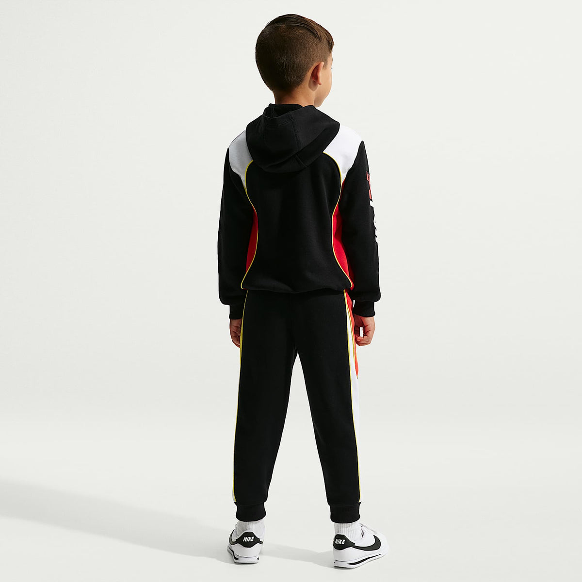Sudadera con gorro Victory Lap para niños talla pequeña Nike Sportswear – Negro – vista 5