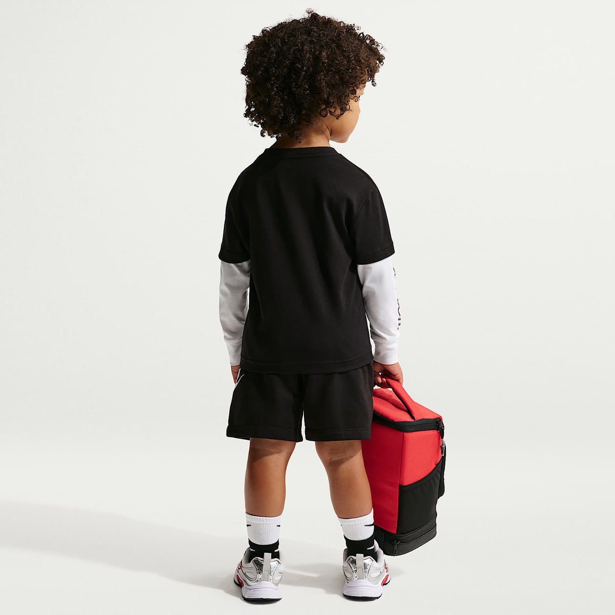 Playera Victory Lap de dos capas infantil Nike Sportswear – Negro – vista 5
