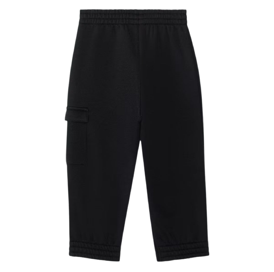 Conjunto de 2 piezas con camiseta gráfica de algodón de manga larga y pantalón jogger cargo con cintura elástica