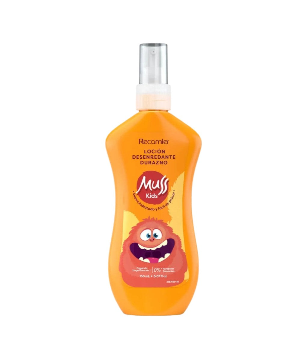 Loción desenredante durazno Muss Kids 150 mL