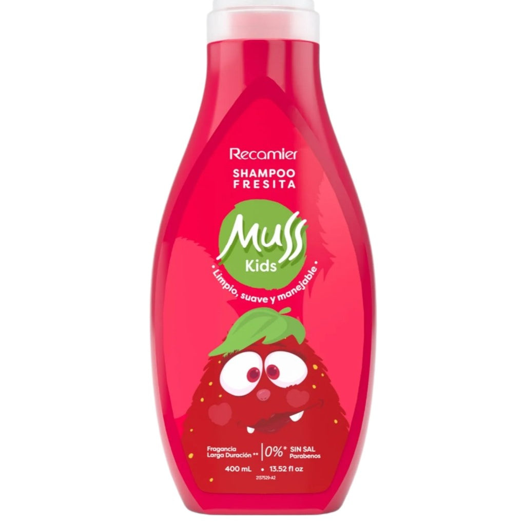 Shampoo Fresita Edición Especial Muss Kids 400 mL