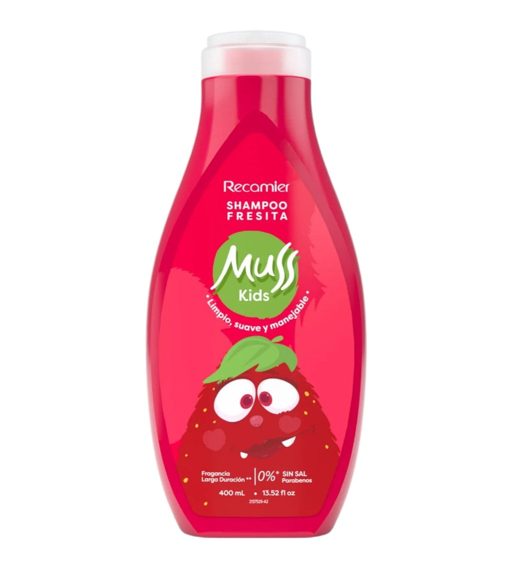 Shampoo Fresita Edición Especial Muss Kids 400 mL