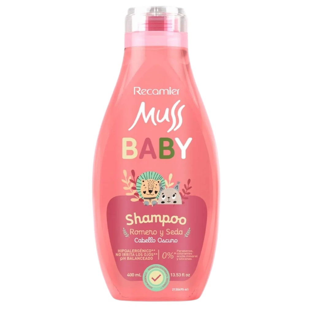 Shampoo Romero y Seda Muss Baby 400 mL