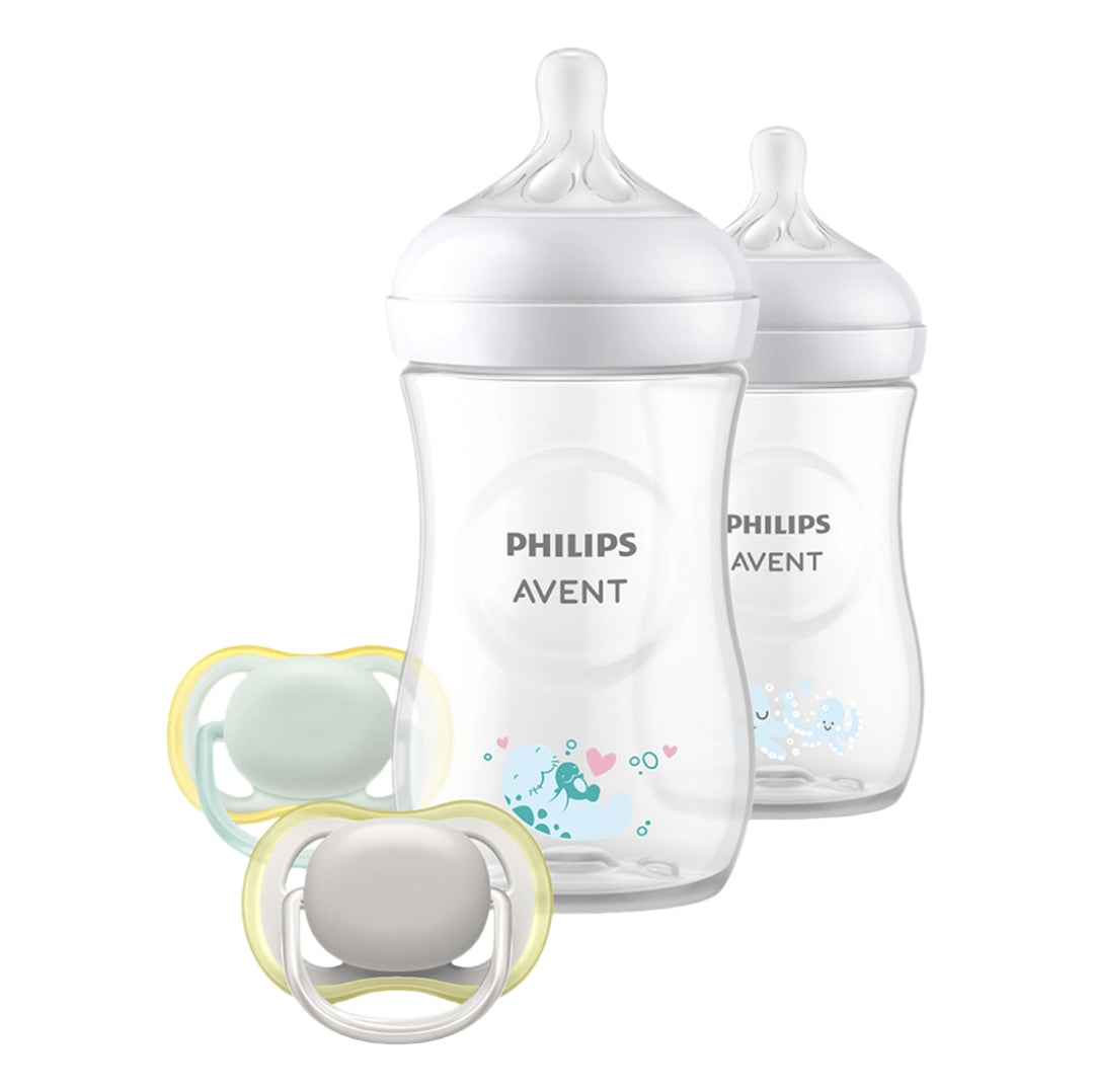 Set Regalo 2 Teteros Natural y 2 Chupos Ultra Air - Avent