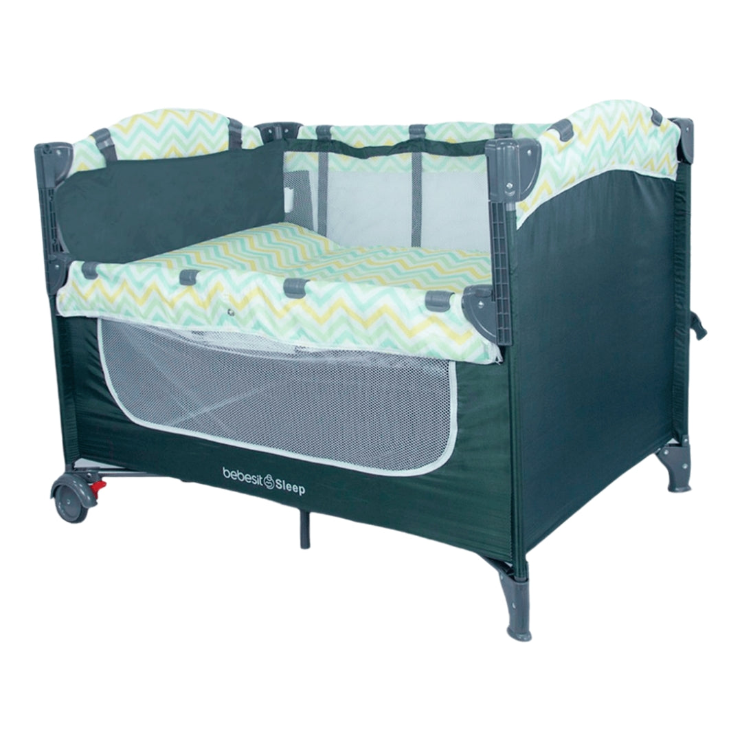 Corral Cuna Baby Colecho Azul - Bebesit