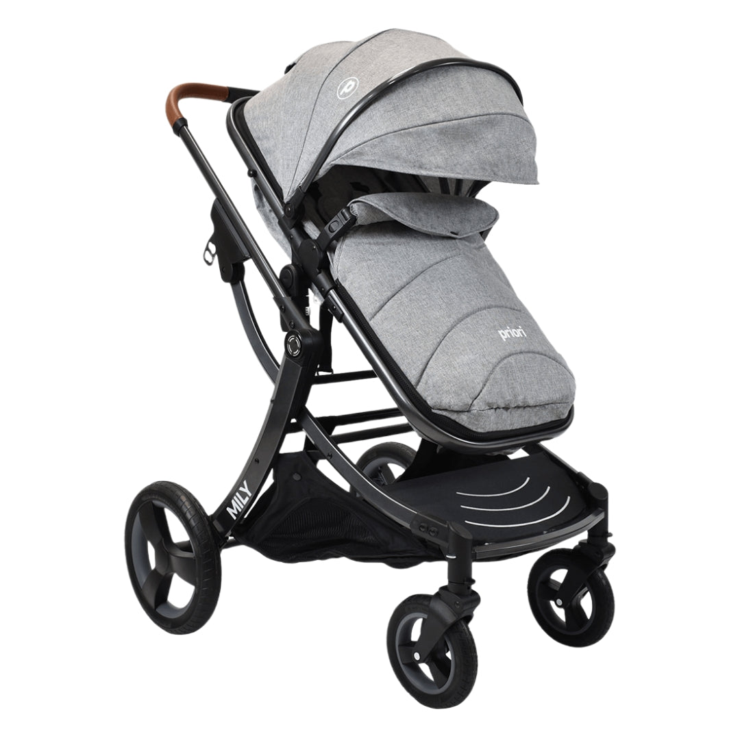 Coche Moisés para Bebé Compacto Mily Gris - Priori