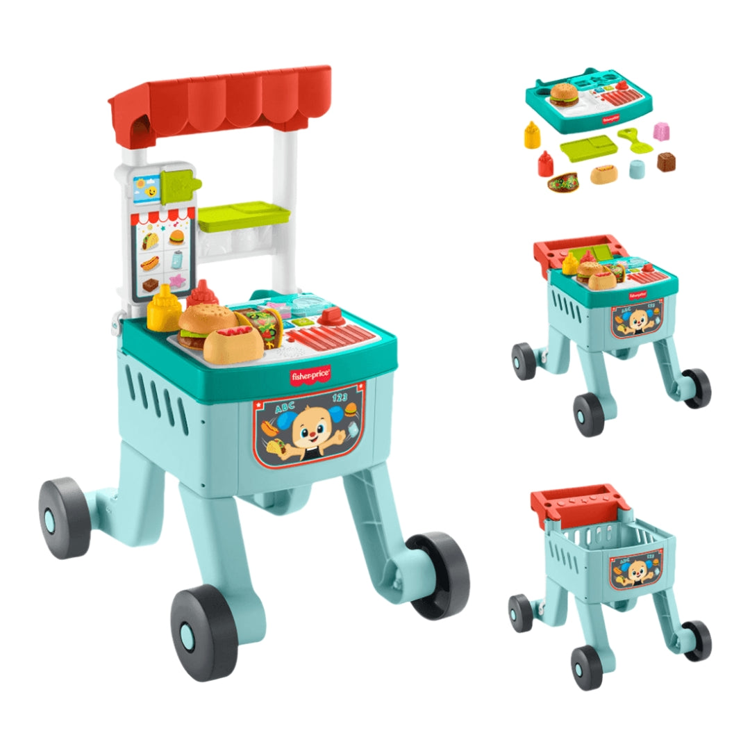 Andadera Aprende Conmigo Carro de Snacks 4 en 1 - Fisher Price