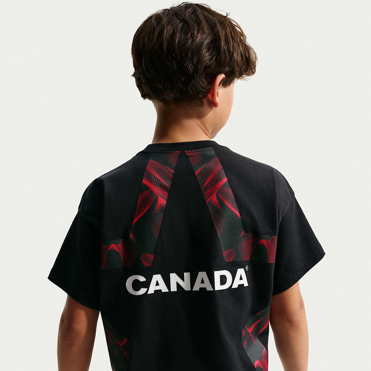 Playera de fútbol Nike Canadá Premium de portero para niños talla grande – Negro – vista 2