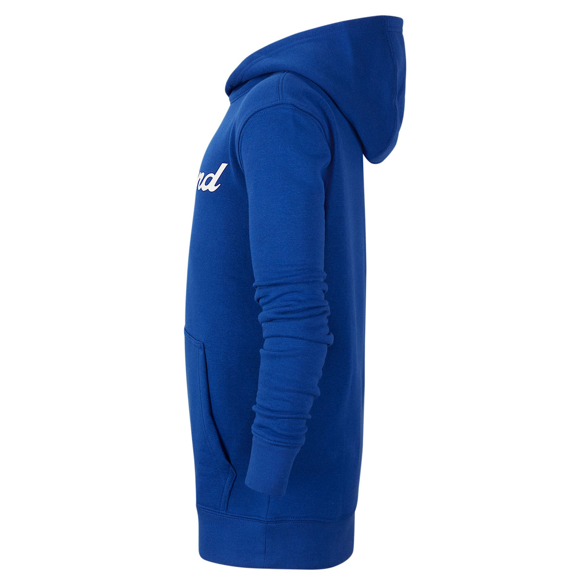 Sudadera con gorro sin cierre Nike de la NBA para niños talla grande Cleveland Cavaliers City Edition – Azul enérgico – vista 3