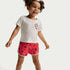 Conjunto de 2 piezas Tempo estampado para niños talla pequeña Nike Cherry – Rojo universitario – vista 6