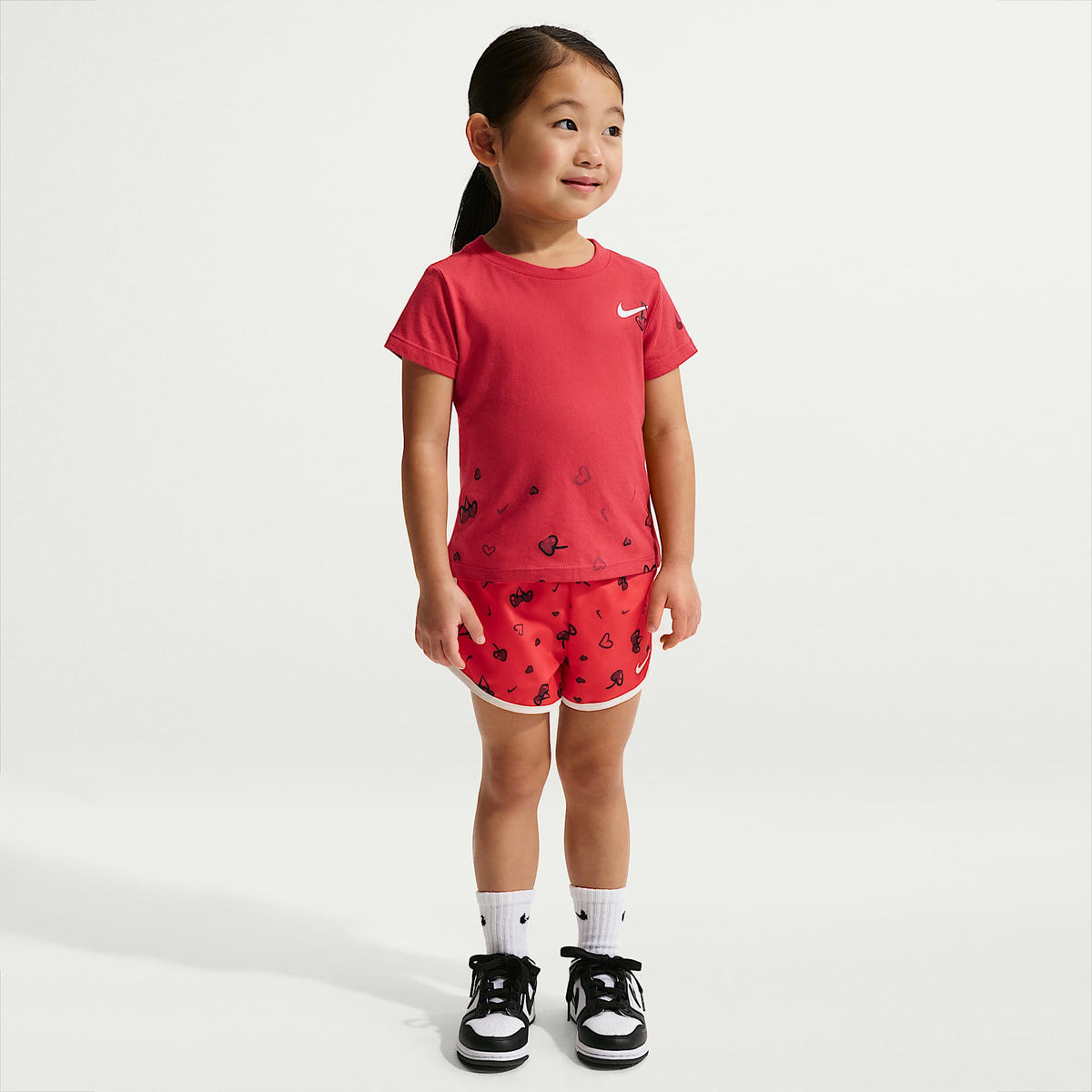 Playera Ringlet infantil Nike Cherry – Rojo universitario – vista 4