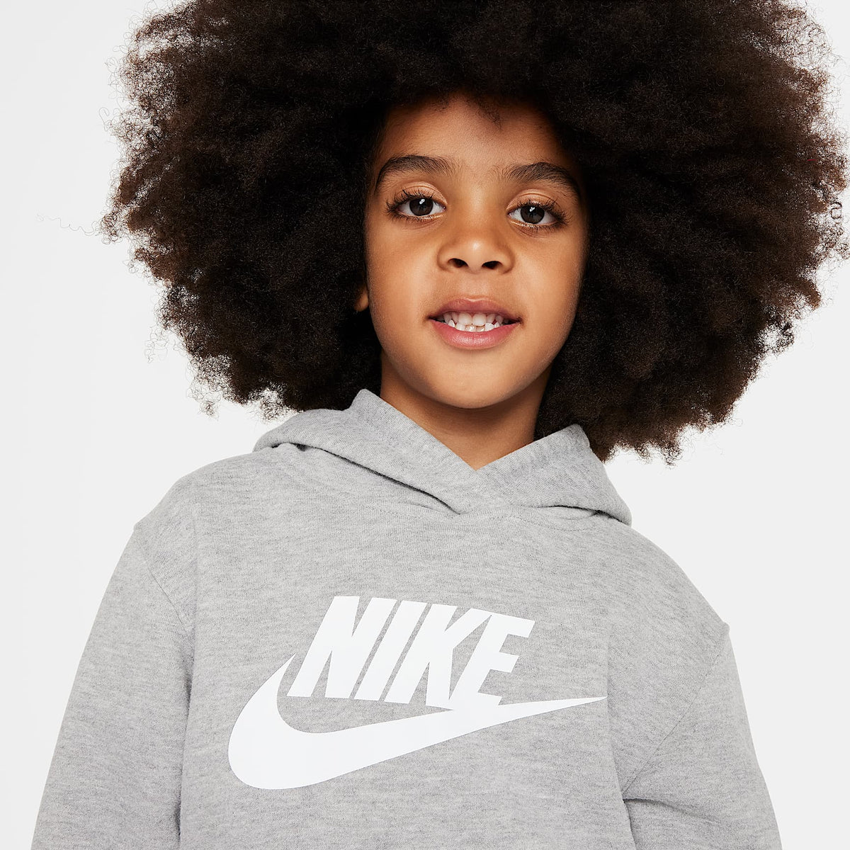 Conjunto de 2 piezas Club Fleece para niños talla pequeña Nike – Gris oscuro jaspeado – vista 3