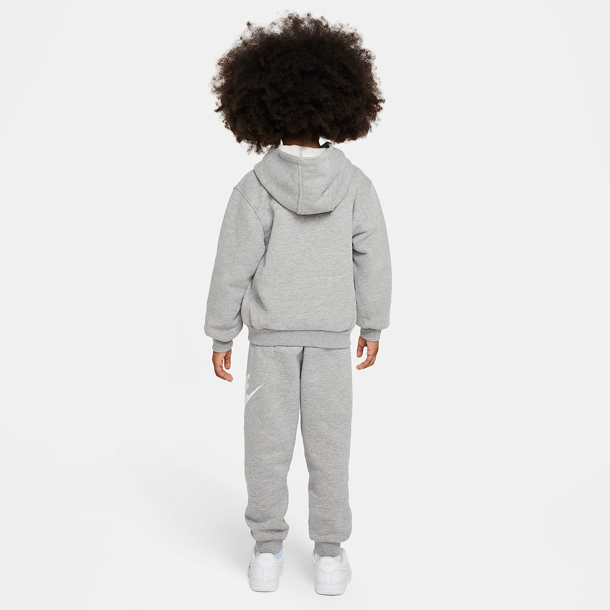Conjunto de 2 piezas Club Fleece para niños talla pequeña Nike – Gris oscuro jaspeado – vista 2