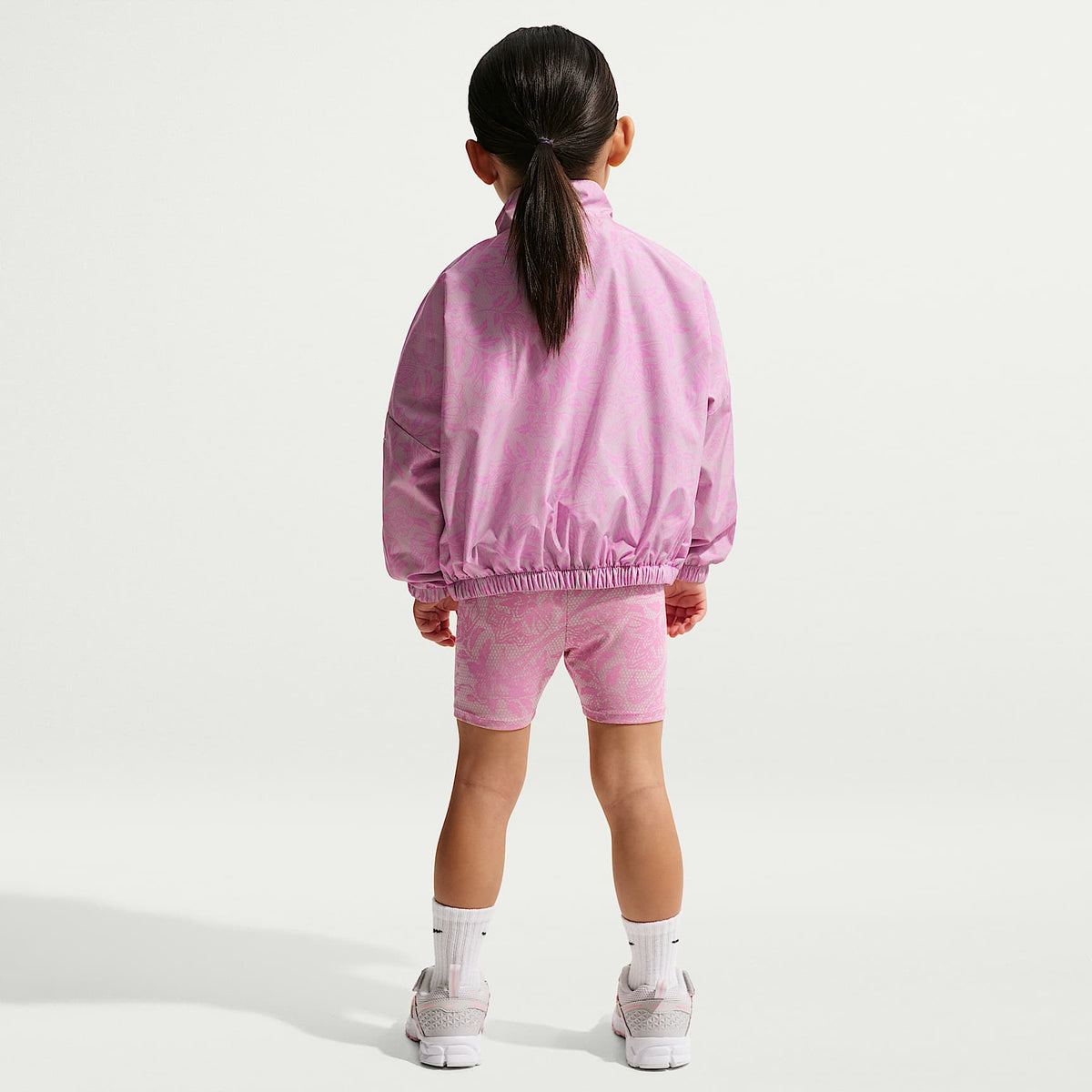Chamarra de tejido Woven infantil Nike Club – Morado – vista 5