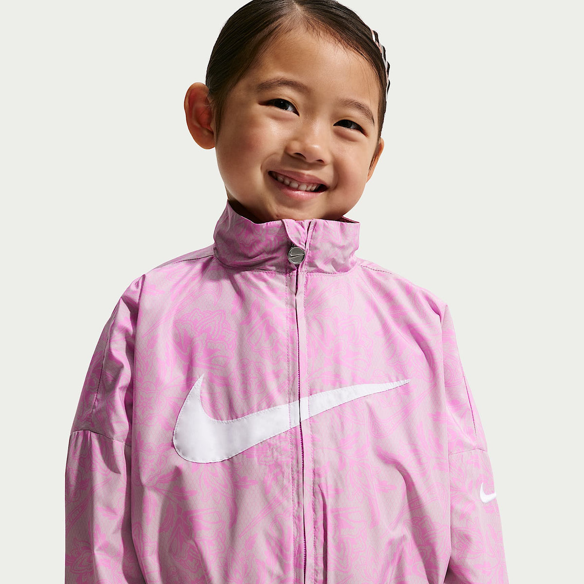 Chamarra de tejido Woven infantil Nike Club – Morado – vista 1