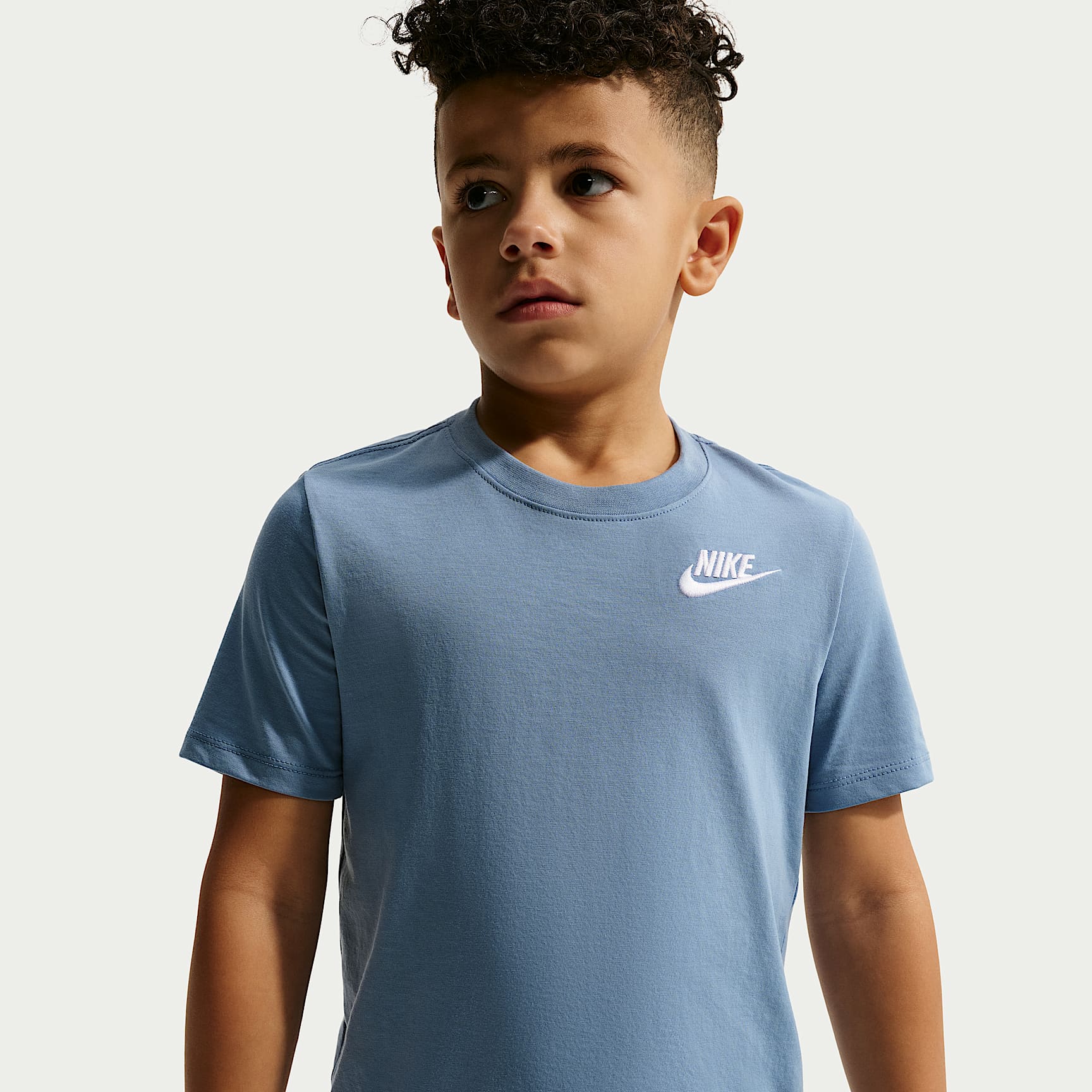 Conjunto de 2 piezas con shorts de tejido Knit Club para niños talla pequeña Nike – Azul de trabajo – vista 2