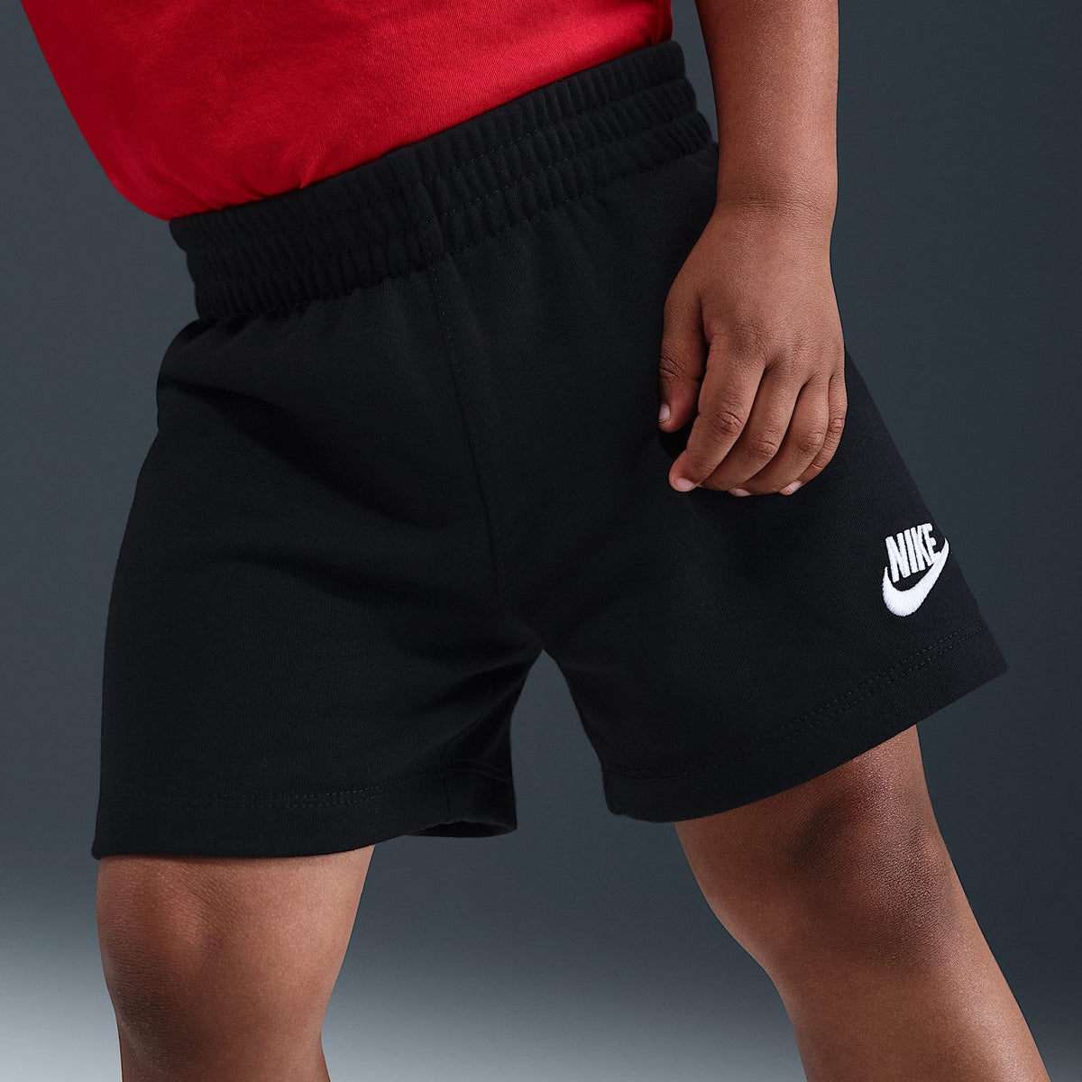 Conjunto de 2 shorts de tejido Knit Club infantil Nike – Rojo universitario/Negro – vista 4