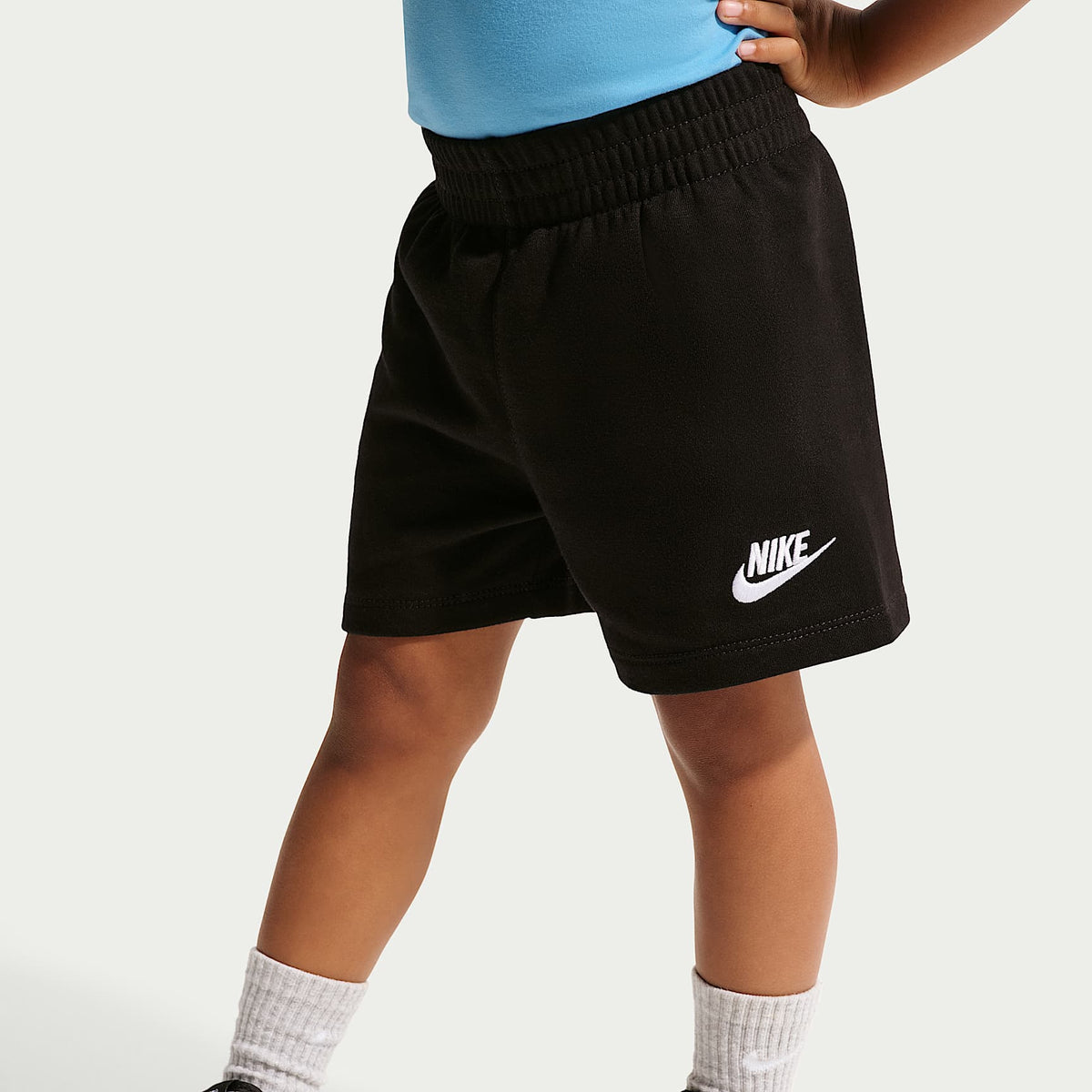 Conjunto de 2 shorts de tejido Knit Club infantil Nike – Azul fútbol/Negro – vista 4