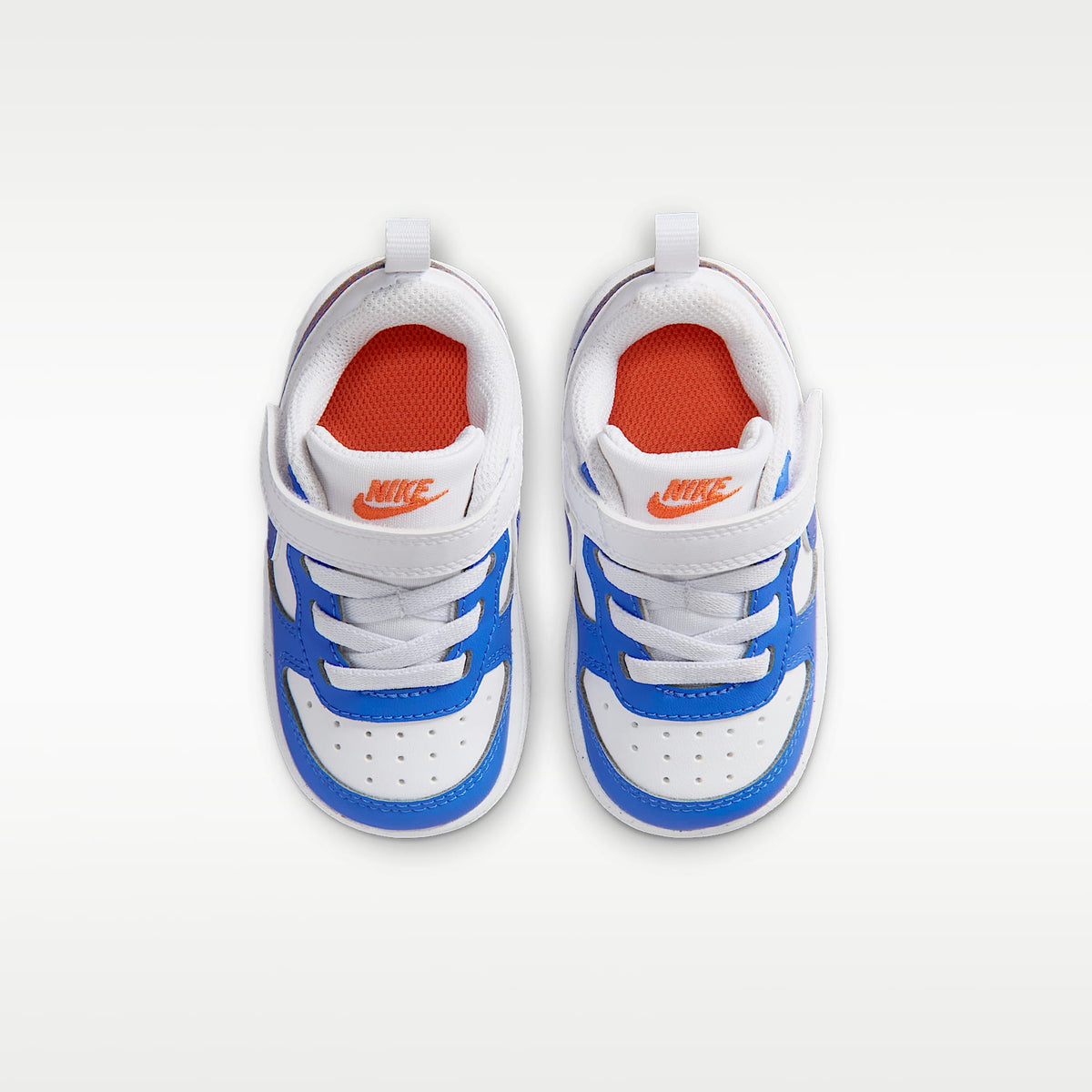 Nike Court Borough Low – Blanco/Violeta brillante/Naranja césped/Azul cristal – vista 4