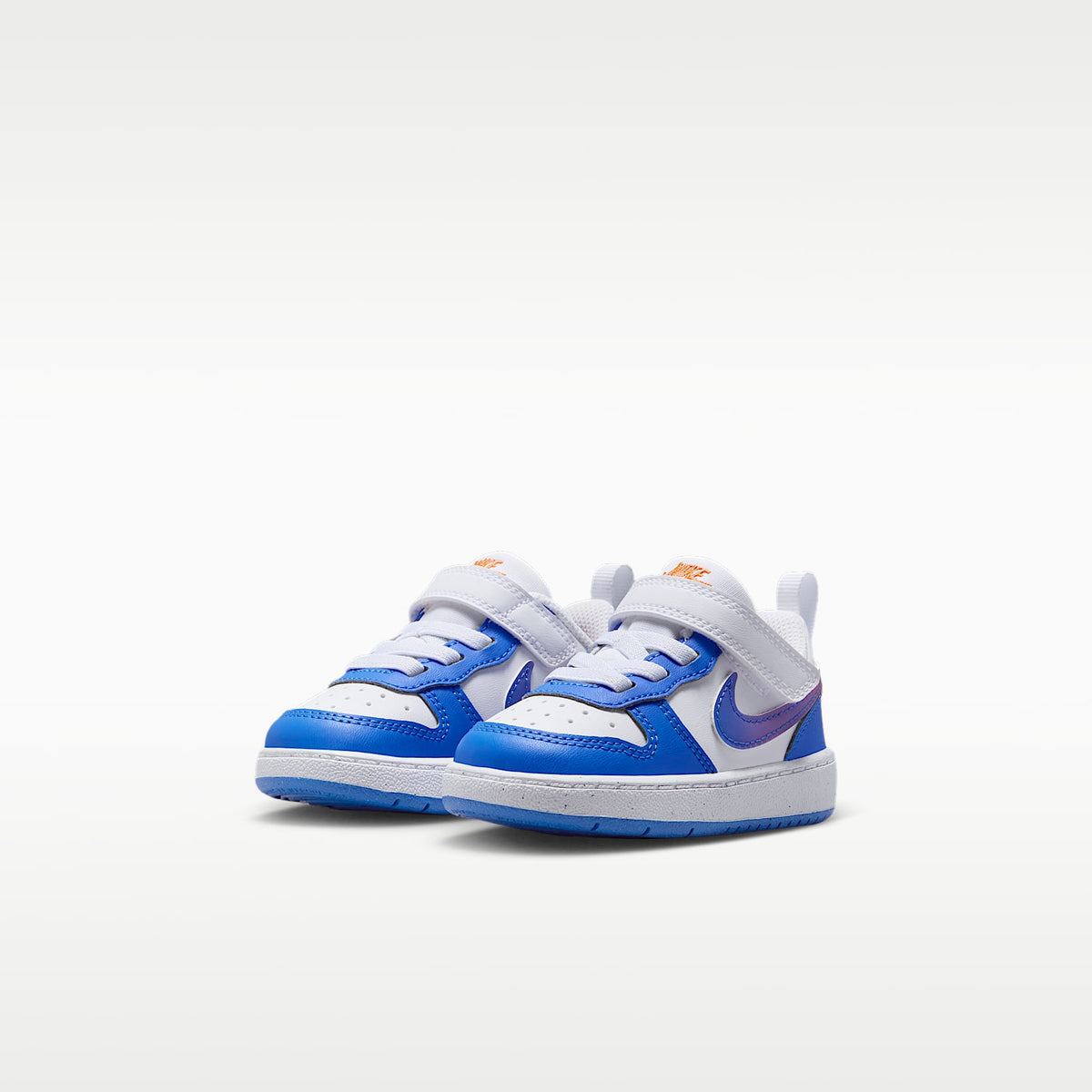 Nike Court Borough Low – Blanco/Violeta brillante/Naranja césped/Azul cristal – vista 5