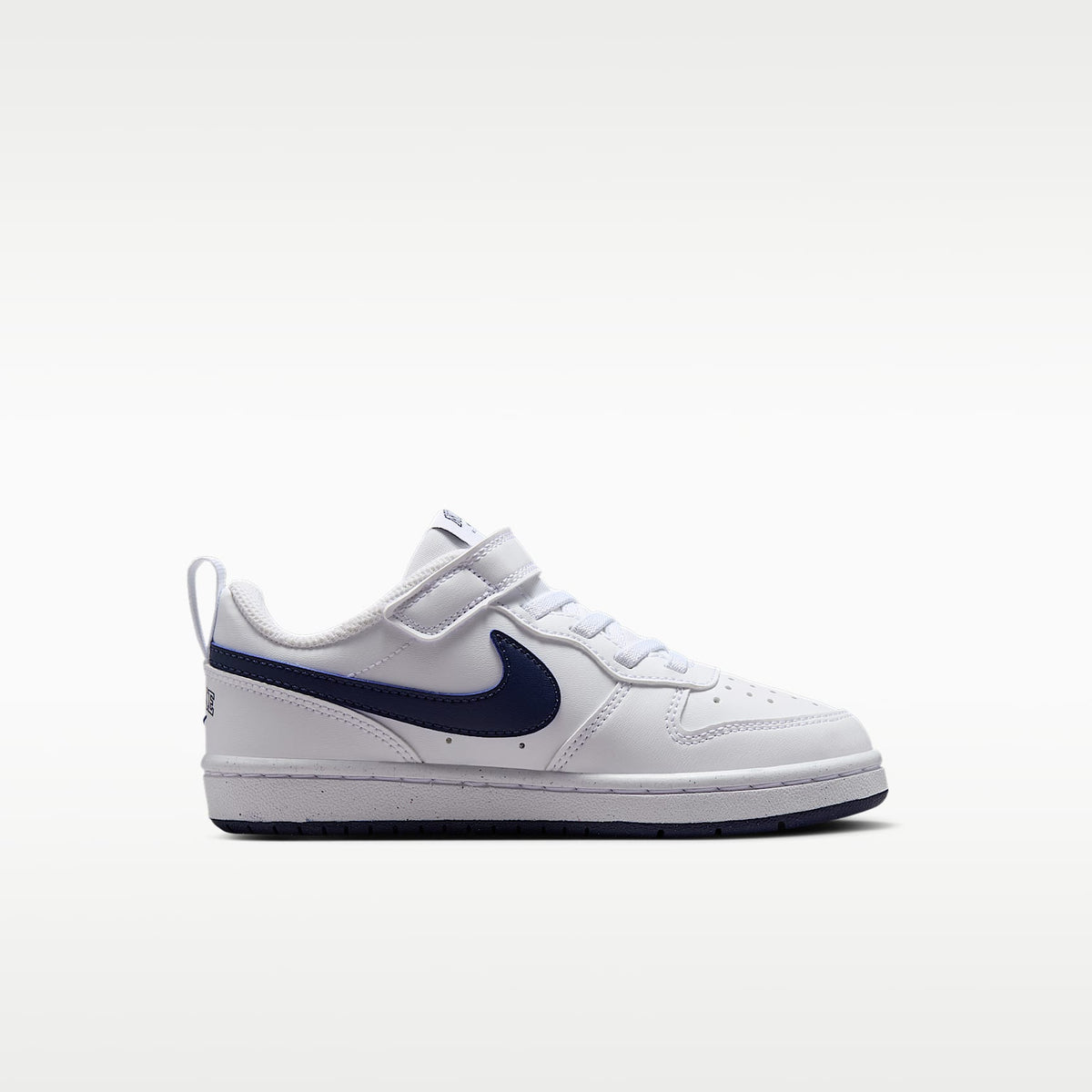Nike Court Borough Low – Blanco/Azul marino medianoche – vista 3